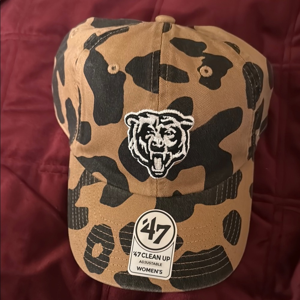 47 Brand Camo Bear Logo Cap